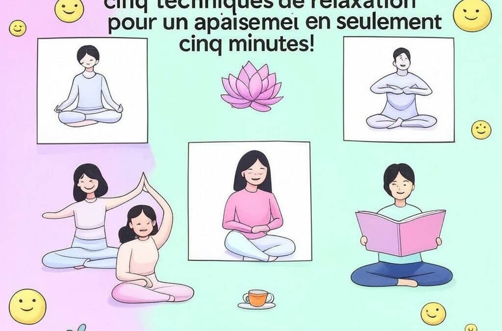 Cinq techniques de relaxation pour un apaisement en seulement cinq minutes !