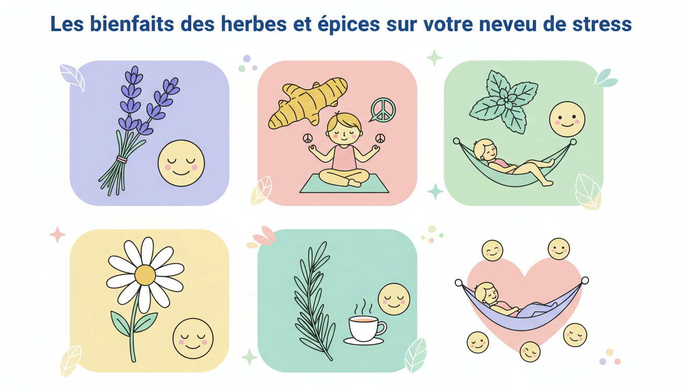 découvrez comment les herbes et épices peuvent réduire votre niveau de stress naturellement et améliorer votre bien-être au quotidien.