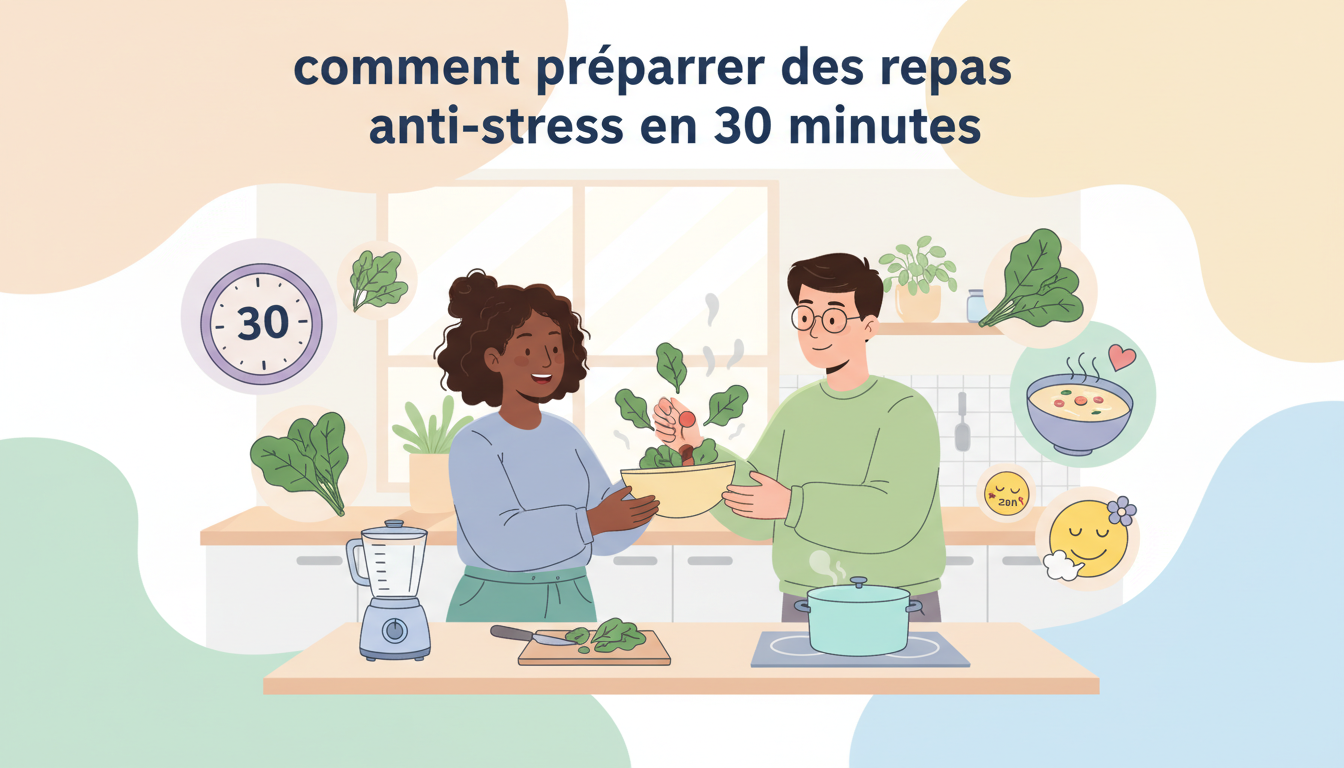 découvrez comment préparer des repas anti-stress nutritifs et savoureux en seulement 30 minutes pour favoriser votre bien-être au quotidien.