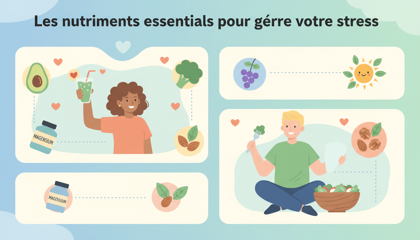 découvrez les nutriments essentiels qui vous aident à gérer efficacement votre stress au quotidien et à retrouver bien-être et sérénité.