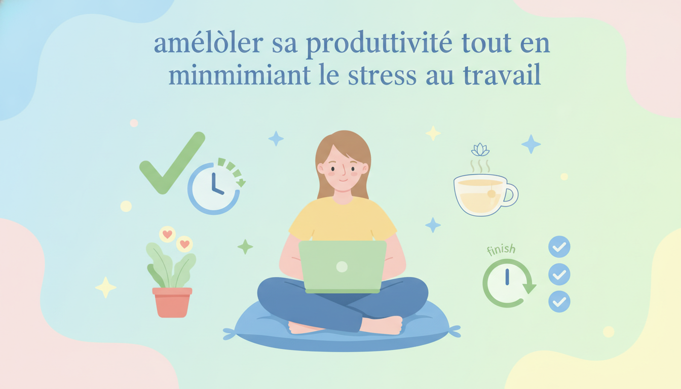 Améliorer sa productivité tout en minimisant le stress au travail découvrez des stratégies efficaces pour augmenter votre productivité au travail tout en réduisant le stress, afin d'optimiser votre bien-être et vos performances professionnelles.