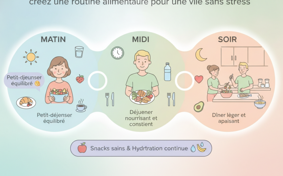 Créez une routine alimentaire pour une vie sans stress